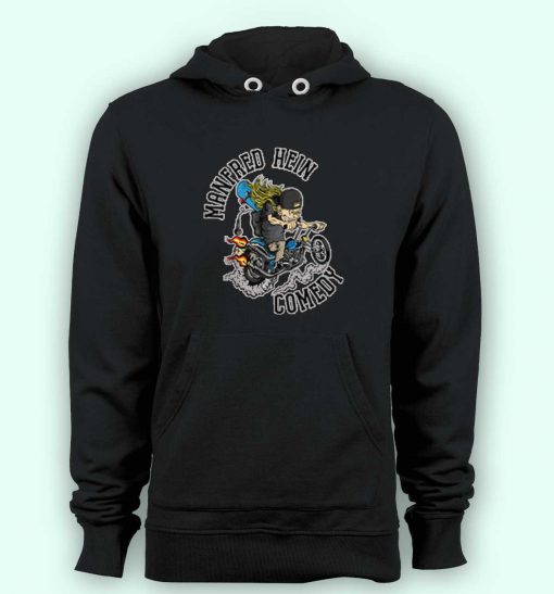Hoodie pullover black-Manfred Hein Comedy