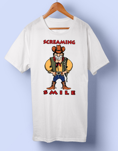 Screaming smile T-shirt