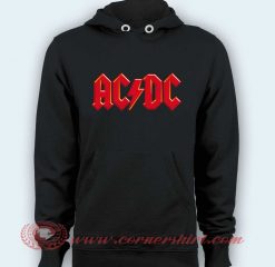 Hoodie pullover black - ACDC Logo