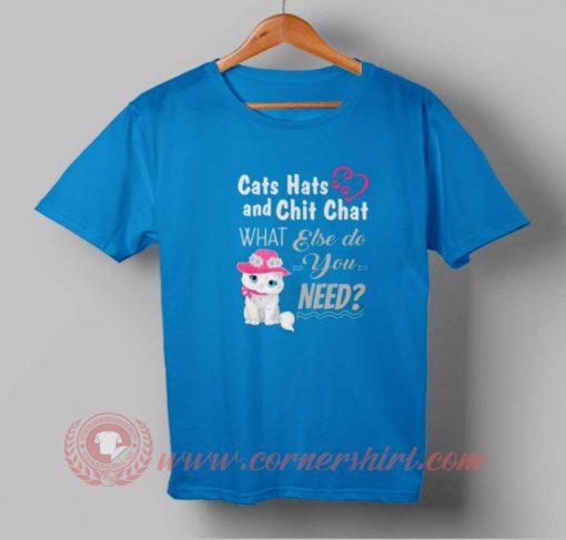 Cat Hats and Chit Chat T-shirt