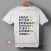 Days of Week Emoji T-shirt