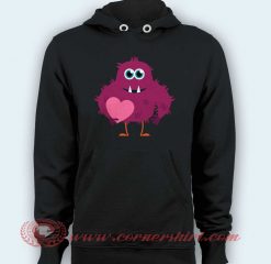 Hoodie pullover black-Monster Valentine