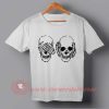 No Hear No See Skull T-shirt