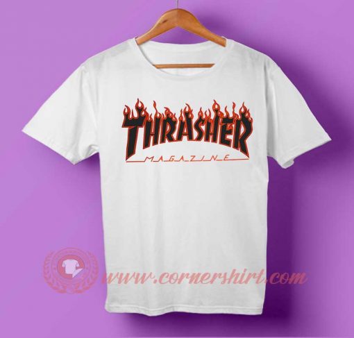 Thrasher Black Fire T-shirt