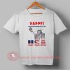Buy T shirt Happy USA Independence Day T shirt For Unisex