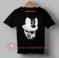 Mickey Mouse With Earphone T shirt