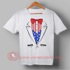 Tuxedo American Flag Independence Day T shirt