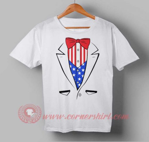 Tuxedo American Flag Independence Day T shirt