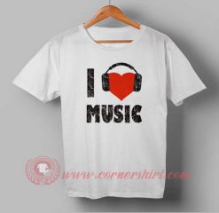 I Love Music Custom Design T shirts
