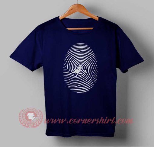 Octo Finger Print Custom Design T shirts