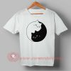 Ying Yang Cat Kittens Custom Design T shirts