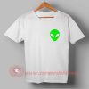 Green Head Alien Custom Design T shirts