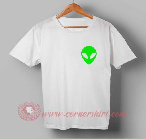 Green Head Alien Custom Design T shirts