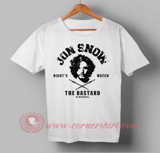 John Snow The Bastard Quotes Custom Design T shirts