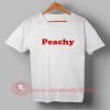 Peachy Words Custom Design T shirts