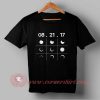 The Date Solar Eclipse Custom Design T shirts