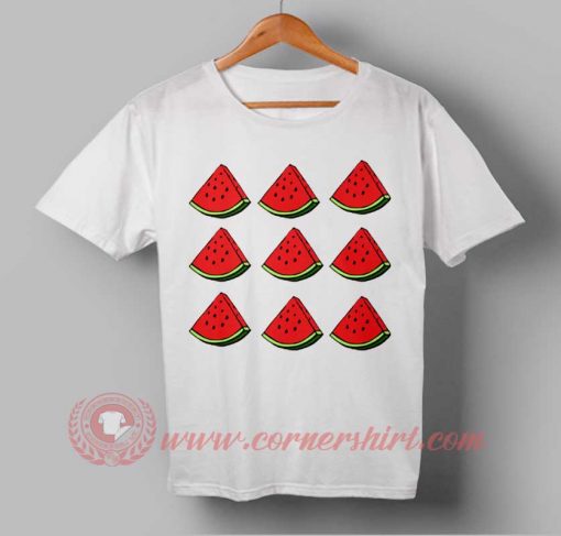 Water Melon Fruit Custom Design T shirts