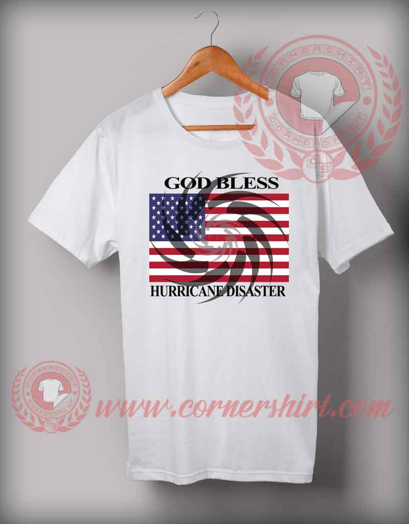 God Bless USA From Hurricane Disaster T shirt