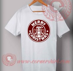 Star Bucks Marry Christmas T shirt Funny Christmas Gifts For Friends