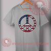 Cheap Custom Made Peace John Mayer American Flag T Shirts