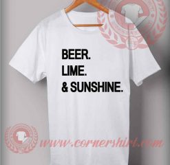Beer Lime Sunshine T shirt