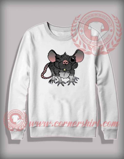 One Eyed Rat Sweatshirt - Halloween Shirts For Adults by cornershirt.com