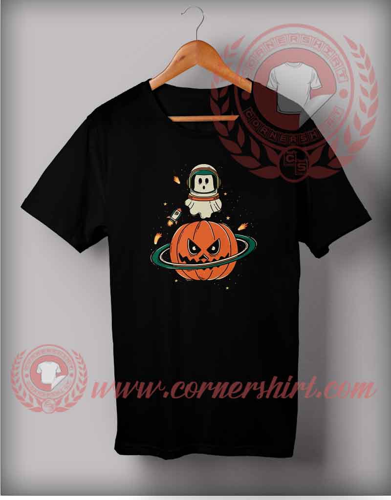 Pumpkin Planet Halloween T Shirt