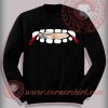 Vampire Fang Teeth Out Sweatshirt