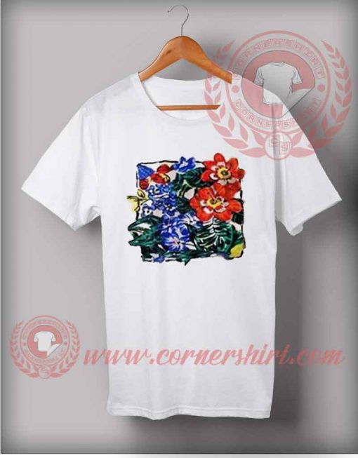 Vintage Flower Art T shirt