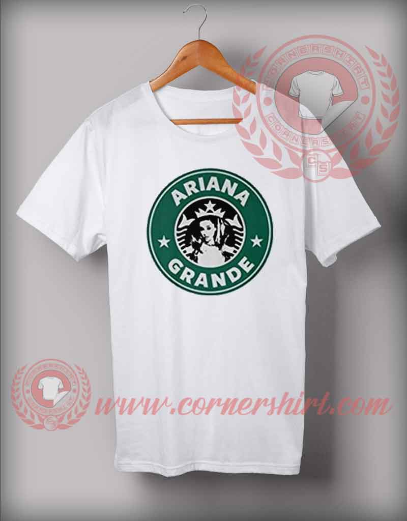 Ariana Grande StarBucks Coffee Logo T Shirt
