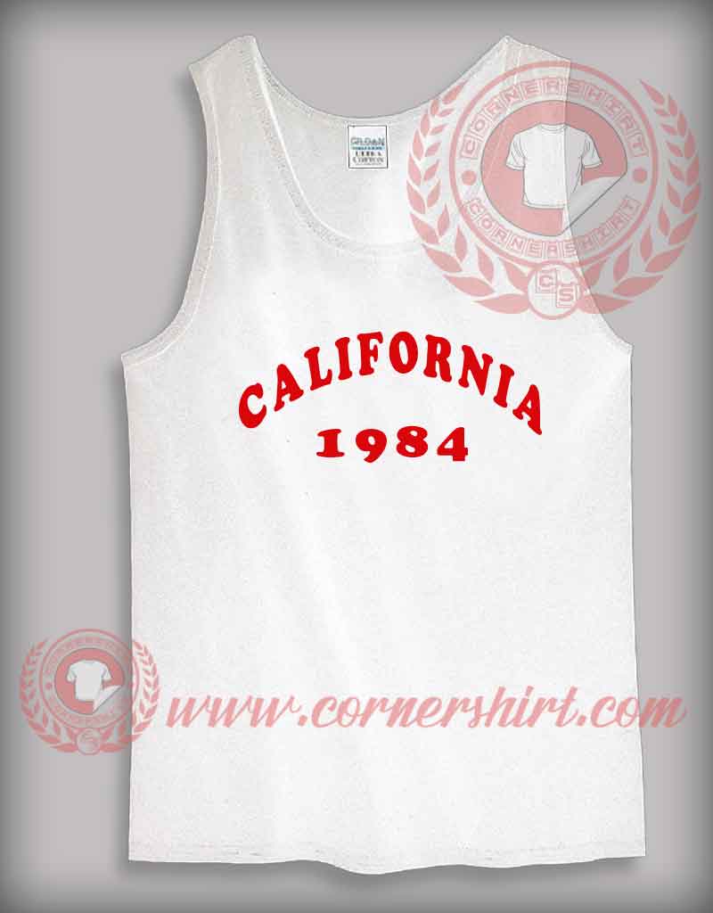 California 1984 Tank Top Mens or Womens