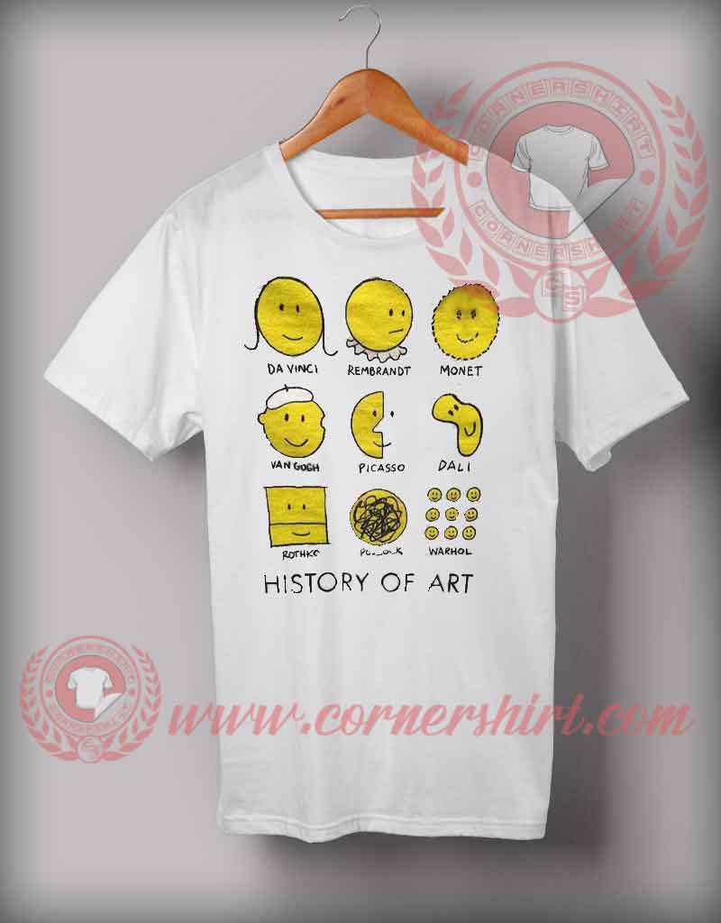 History Of Art Emoji T shirt