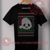 Santa Panda Face Christmas T shirt