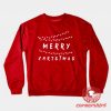 Merry Christmas Light Custom Design Sweatshirt