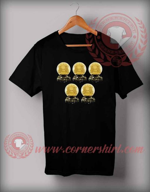CR7 Ballon D'or Trophy Custom Design T Shirts