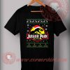 Custom Design T shirts Jurassic Park Christmas