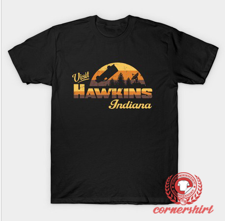 Visit Hawkins Indiana Custom Design T Shirts