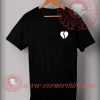 Broken Heart Custom Design T shirts