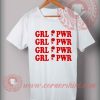 Girl Power Red Rose Custom Design T shirts