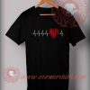 Heart Beat Custom Design T shirts