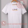 Love LGBT Flag Custom Design T shirts