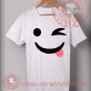 Wink Emoji Custom Design T shirts