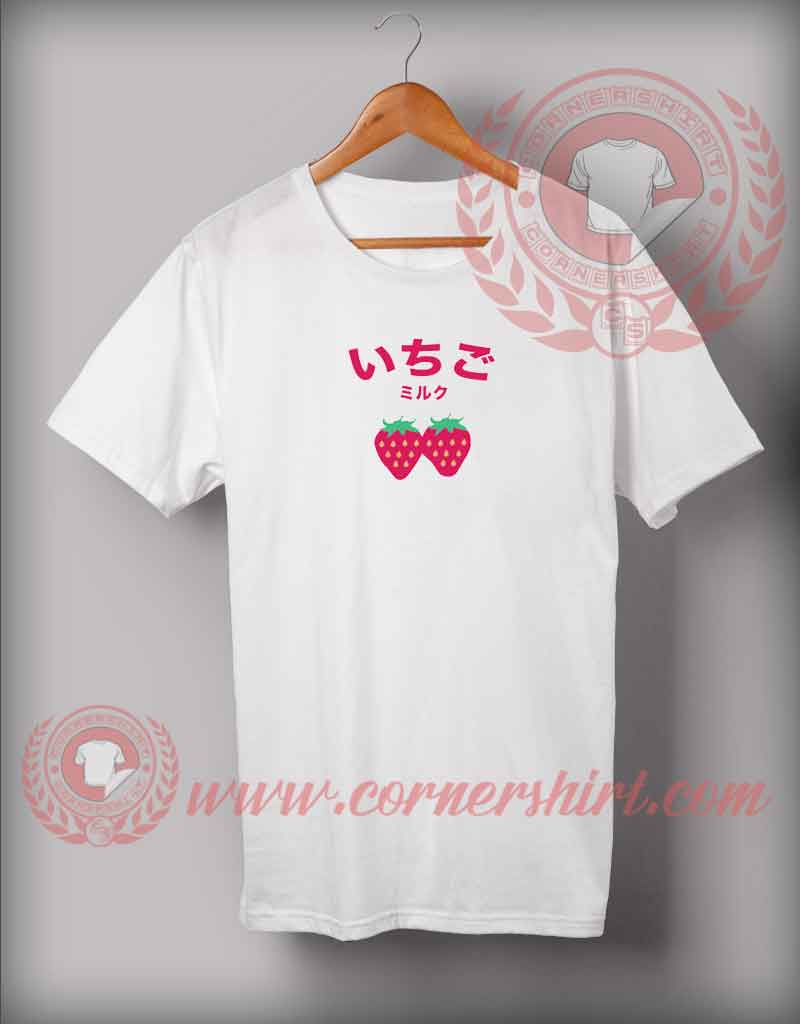 Ichigo Strawberry Milk Custom Design T shirts