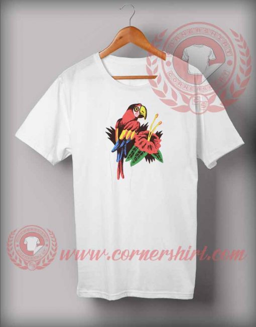 Parrot Flower T shirts