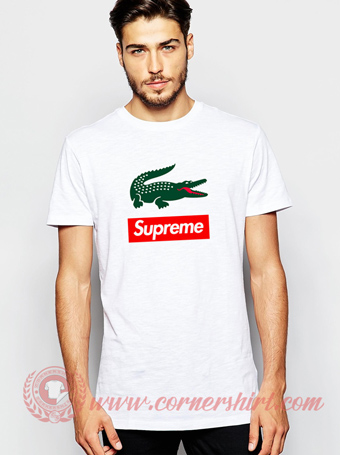 X Lacoste Custom T shirt - Hype Streetwear