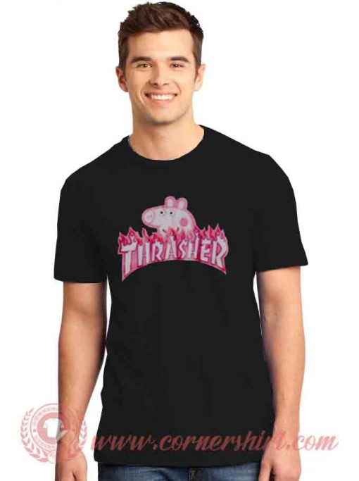 Thrasher Peppa Pig parody T shirt