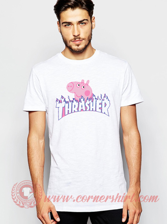Thrasher Peppa Pig Parody T shirt