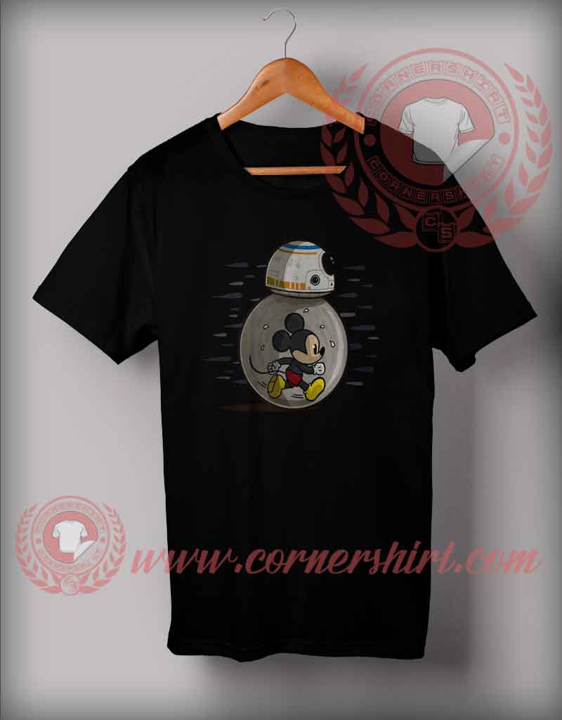 Mickey Run With Droidbots T shirt