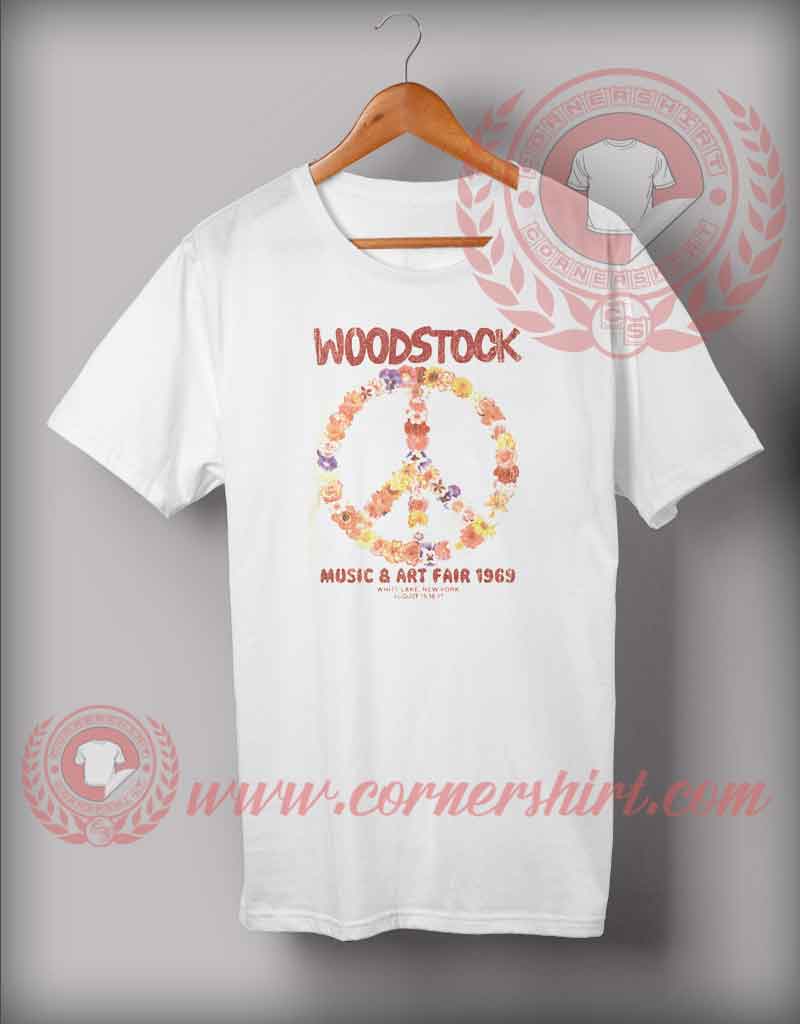 Woodstock Art Floral Fair T shirt