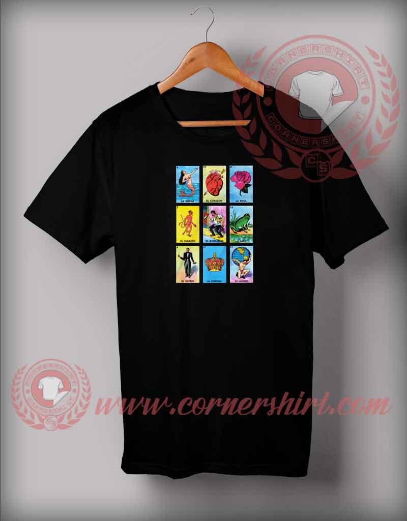 Mexican Loteria Girl's T shirt